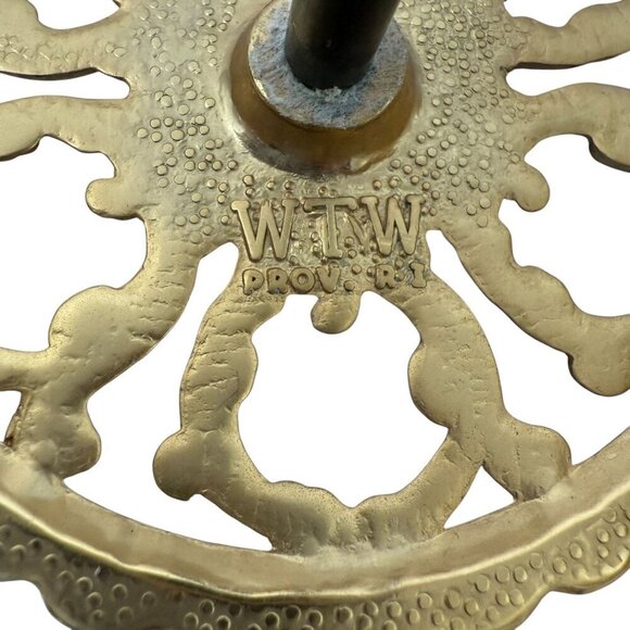 Drapery Tie Backs WTW Set of 4 Rosettes Goldtone Metal Brass Curtain Accessory - Picture 4 of 9